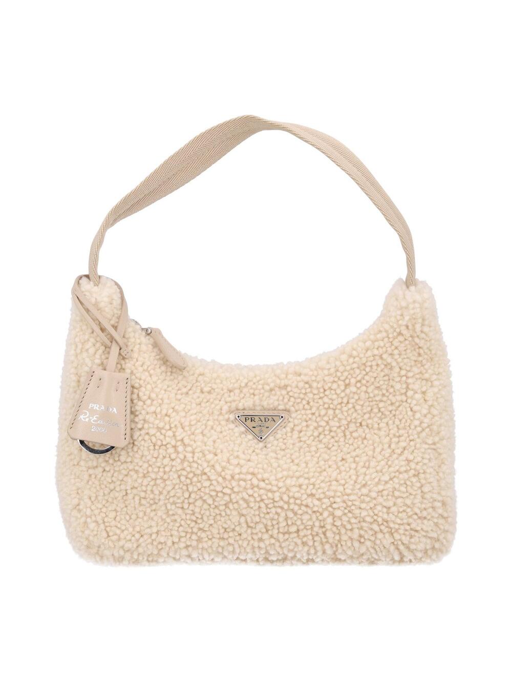 Prada Shearling Mini Re-Edition Bag #363280P89B